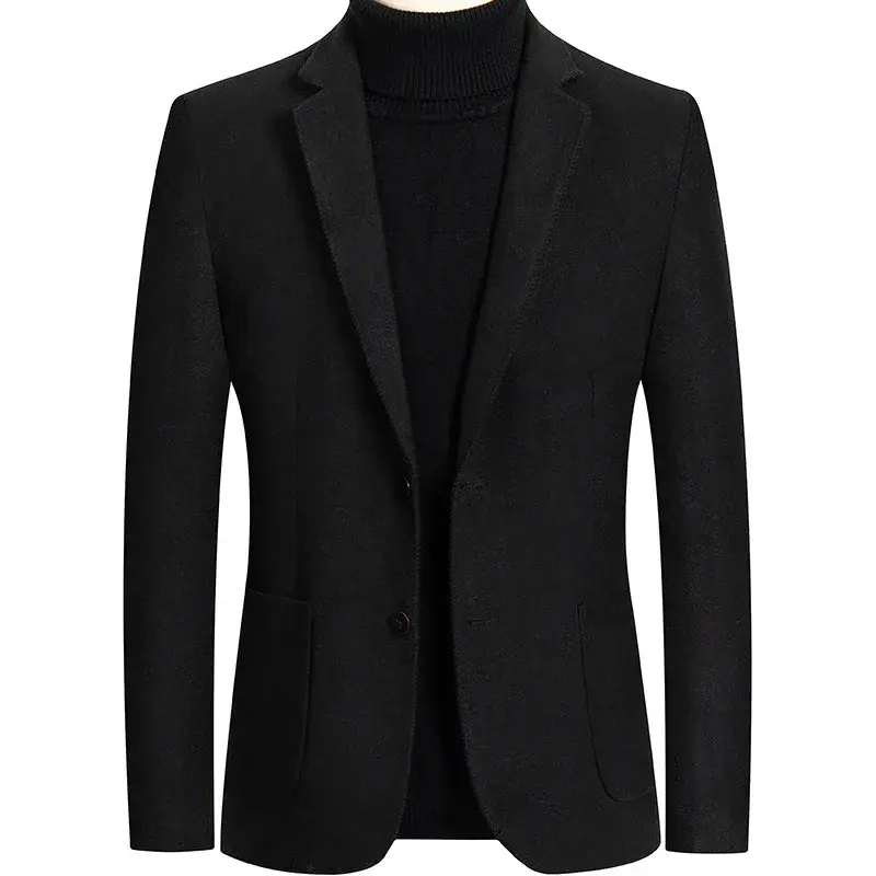 New Spring Men Cashmere Blazers Suits Jackets Business Casual Wool Suit Coats Quality Male Slim Fit Blazers Jackets Coats 4XL