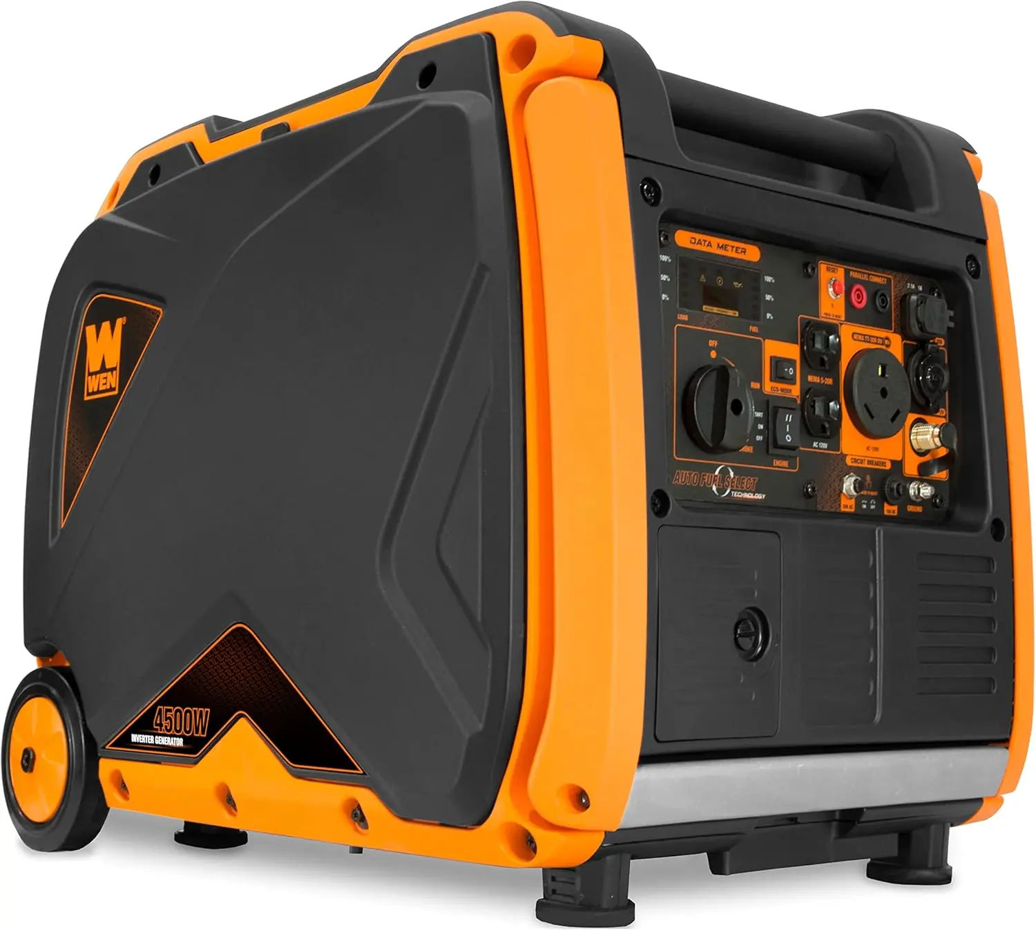 Super Quiet 4500-Watt Electric Start Dual Fuel RV-Ready Portable Inverter Generator with Fuel Shut-Off