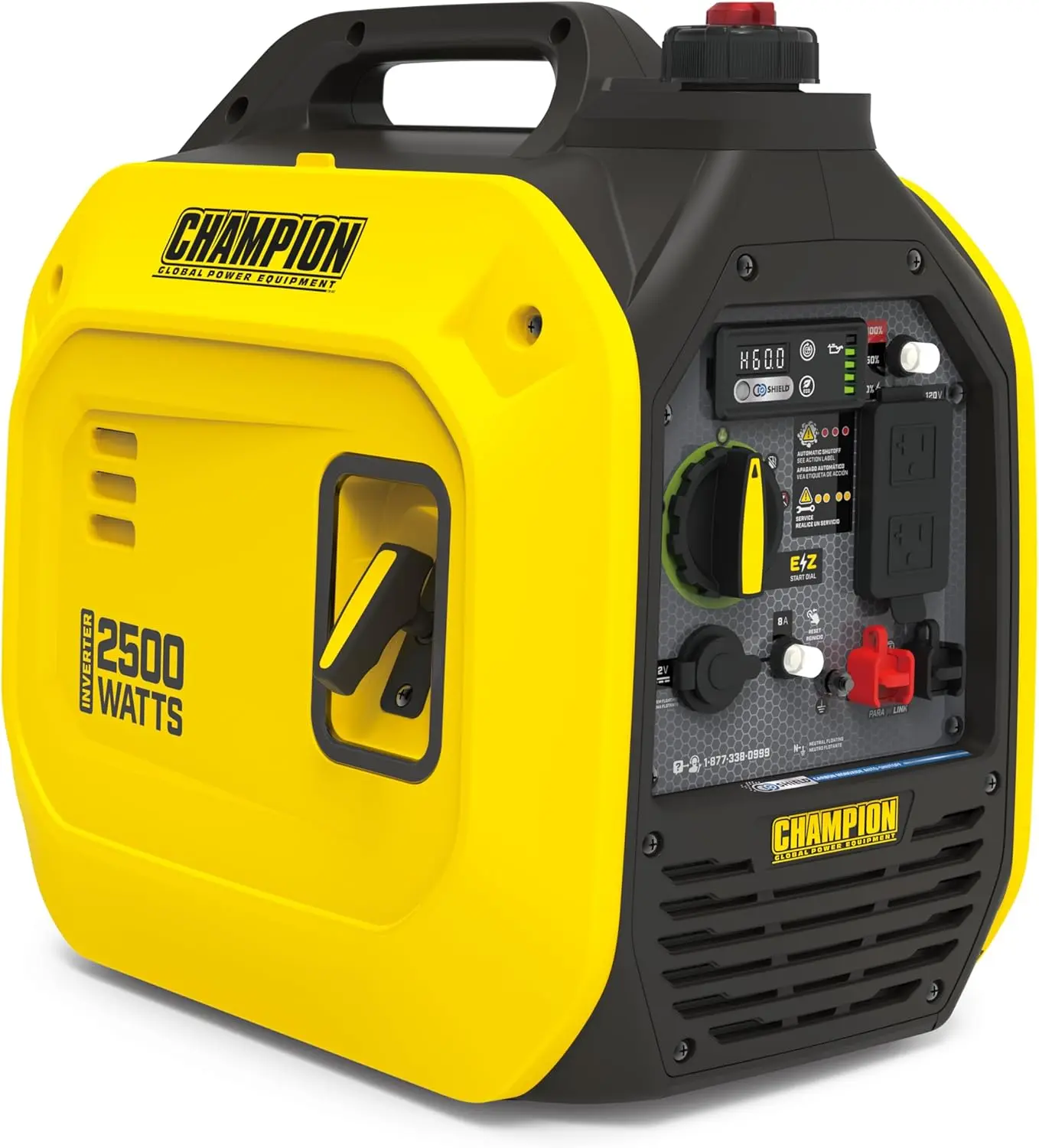Ultralight Portable Inverter Generator and CO Shield 2500-Watt with Quiet Technology