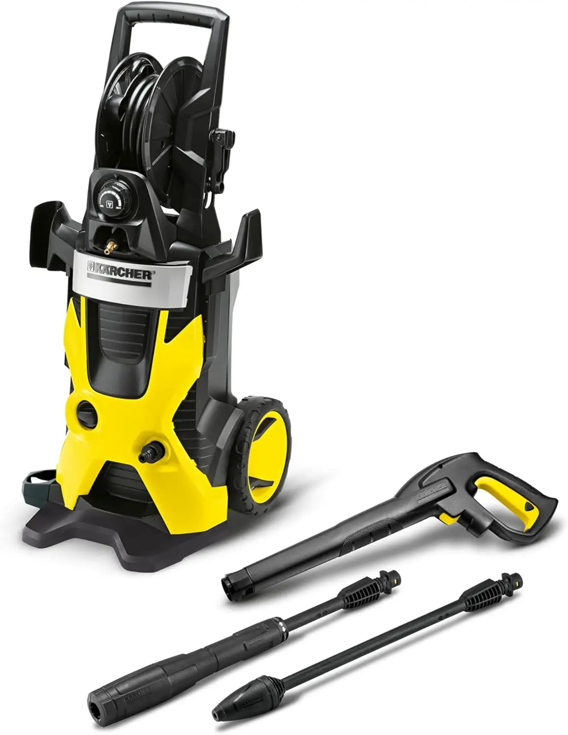 K5 Premium Electric Pressure Washer 2000 PSI - with Vario Power & Dirtblaster Wands, Pressurized Hose Reel - 1.4 GPM