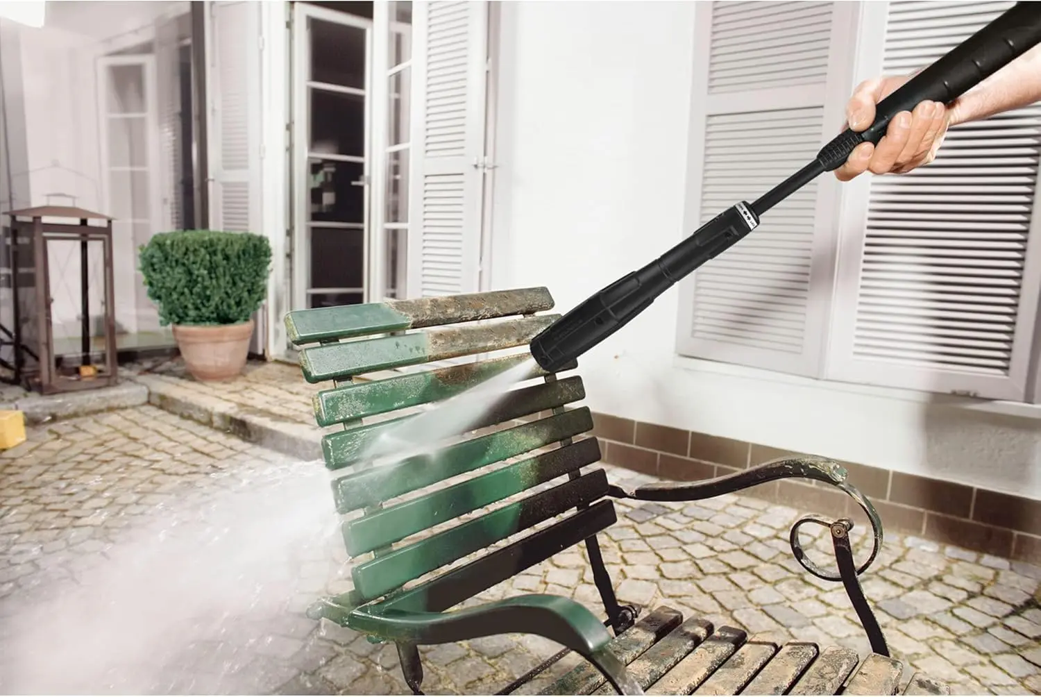 K5 Premium Electric Pressure Washer 2000 PSI - with Vario Power & Dirtblaster Wands, Pressurized Hose Reel - 1.4 GPM