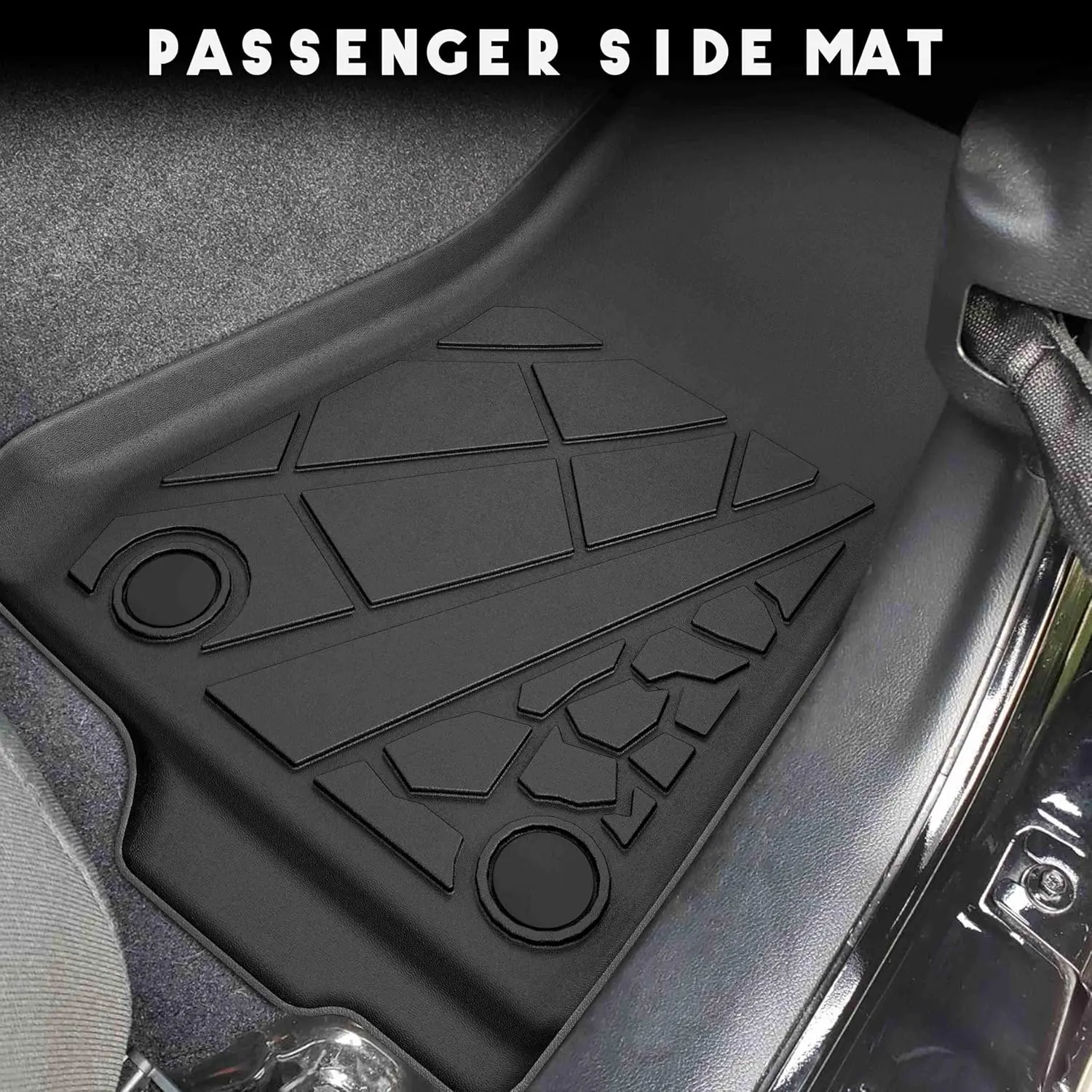 All Weather Floor Mats & Truck Bed Mat Fit for 2020-2025 Jeep Gladiator JT, TPE Rubber Protection Front - 3 PCS