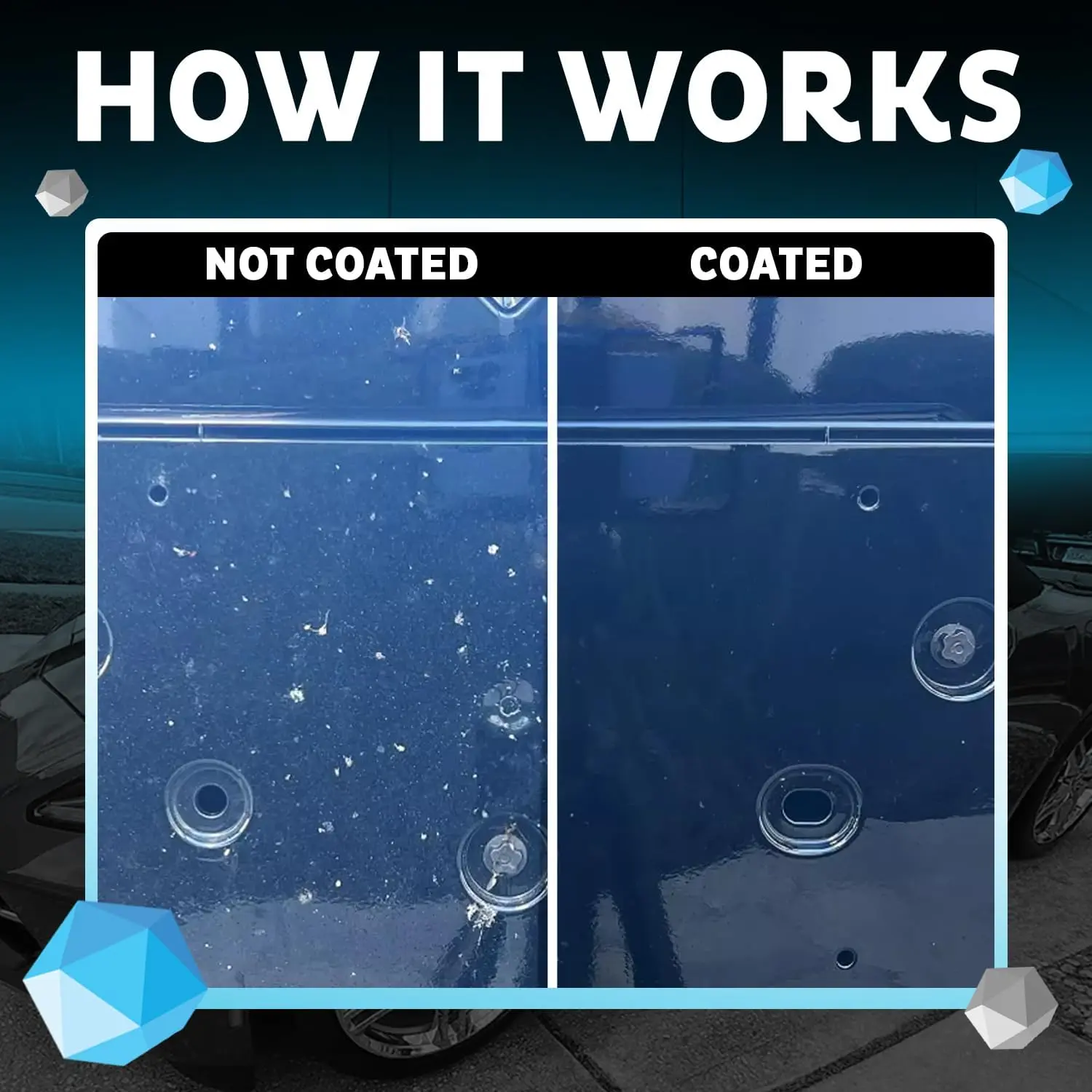 Car Spray with Triphene® Technology, Quick Spray & Wipe All Purpose Waterless Detailer Clean (3, 20oz w 6 Micro Fiber Cloth)