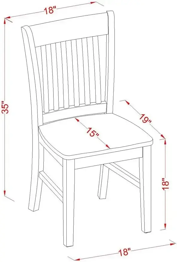 7 Piece Dining Room Furniture Set Consist of an Oval Kitchen Table with Butterfly Leaf and 6 Dining Chairs, 42x60 Inch