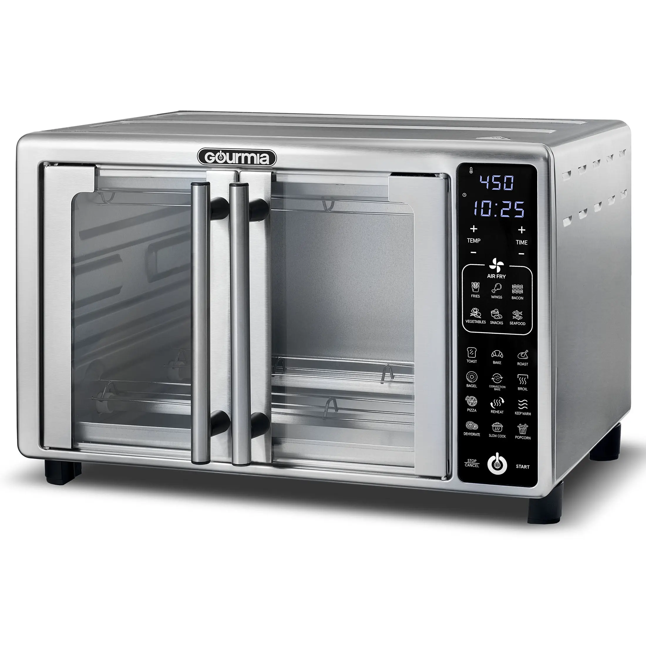 1700W 6-Slice Digital Toaster Oven Air Fryer With 19 One-Touch Presets, Stainless Steel