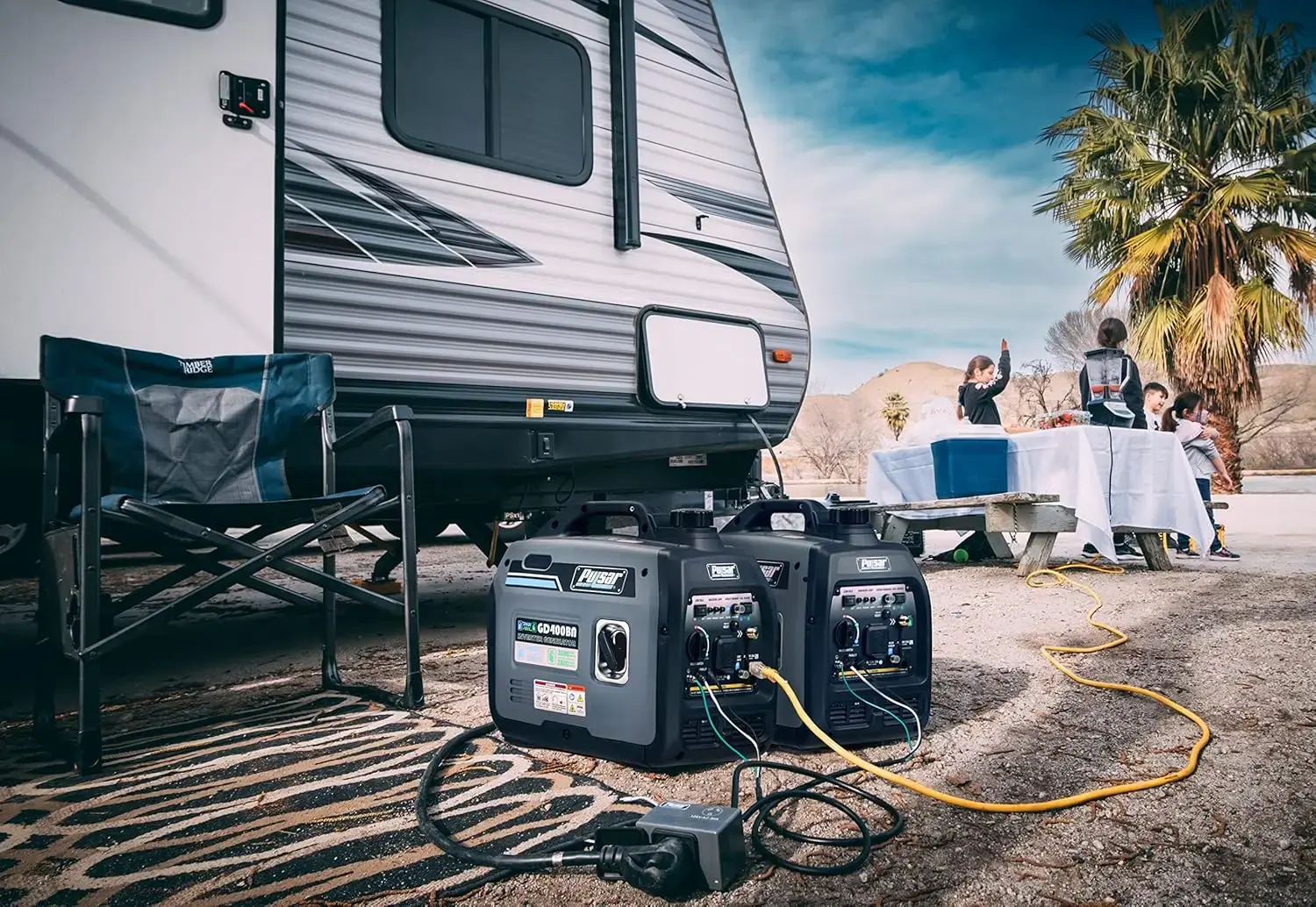 4000W Portable super-quiet Dual Fuel & Parallel Capability, RV-Ready, CARB Compliant
