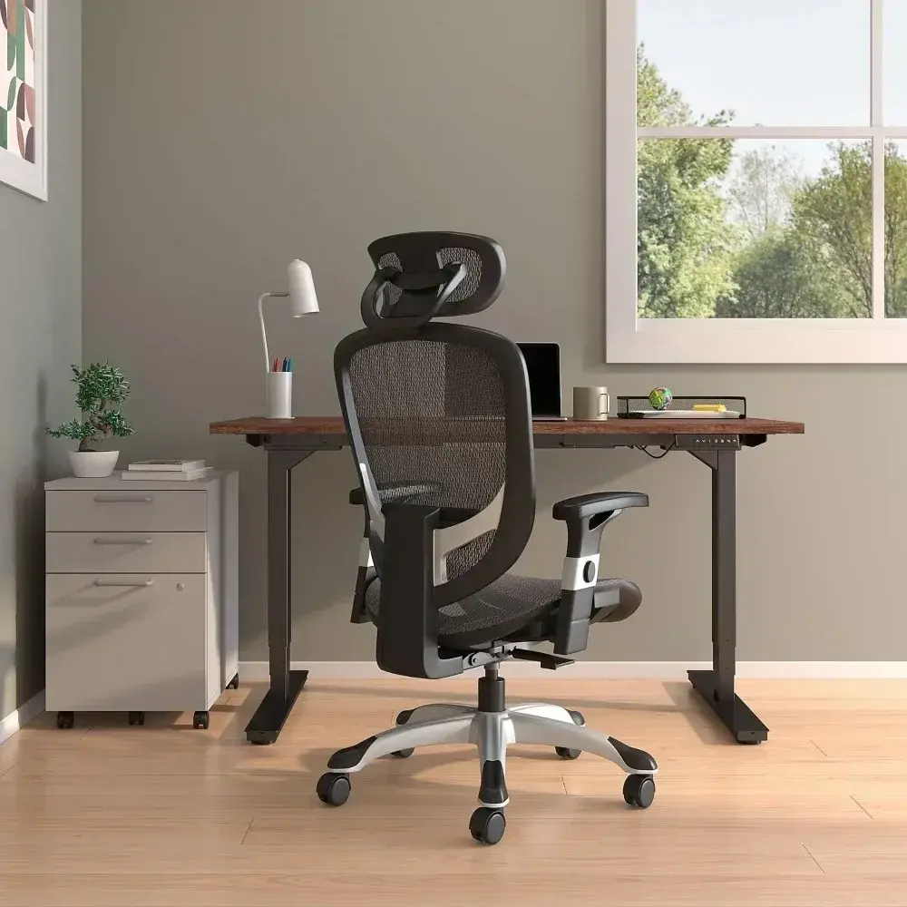 Staples Hyken Ergonomic Swivel Task Chair, Adjustable Office Chair with Breathable Mesh and Lumbar Support, Perfect for Home and