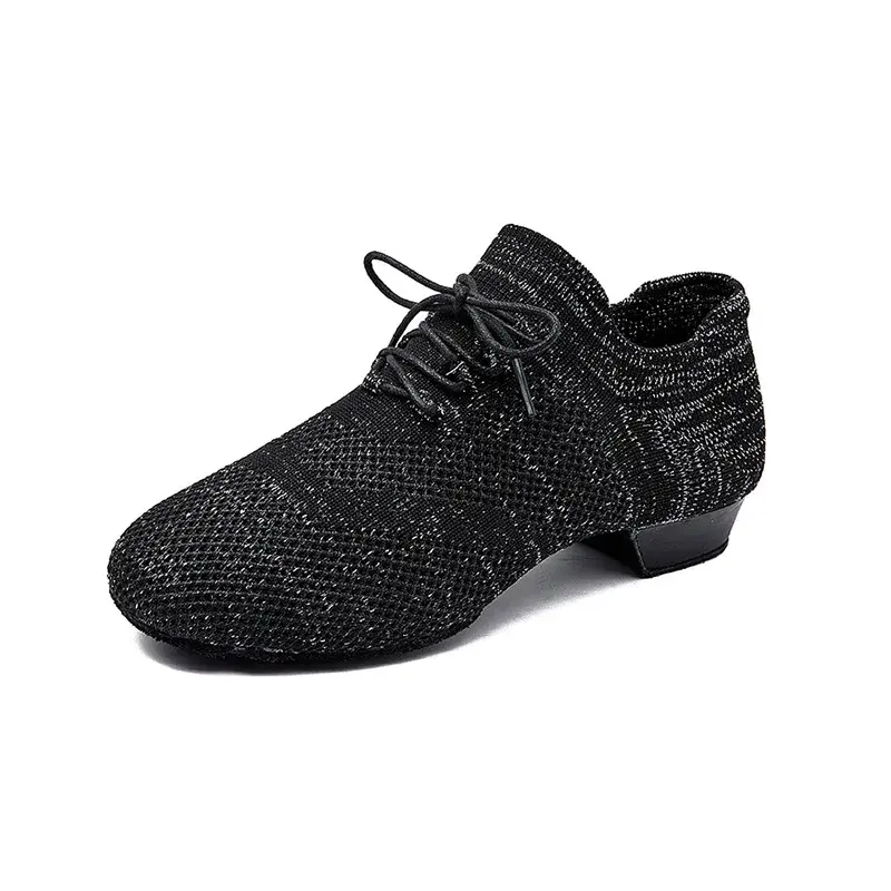 XIHAHA Women Latin Dance Shoes Girls Ladies Samba Rumba Ballroom Modern Tango Dancing Performance Shoes Woman  Square Fur Bottom