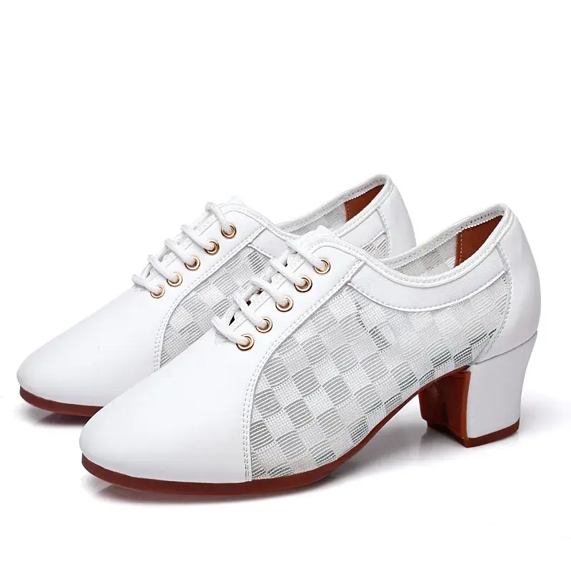 XIHAHA Fashion Latin Dance Shoes Woman Modern Women's Ballroom Tango Ballet Shoe Sneaker Jazz Shoes Mesh Female Dancing Shoes