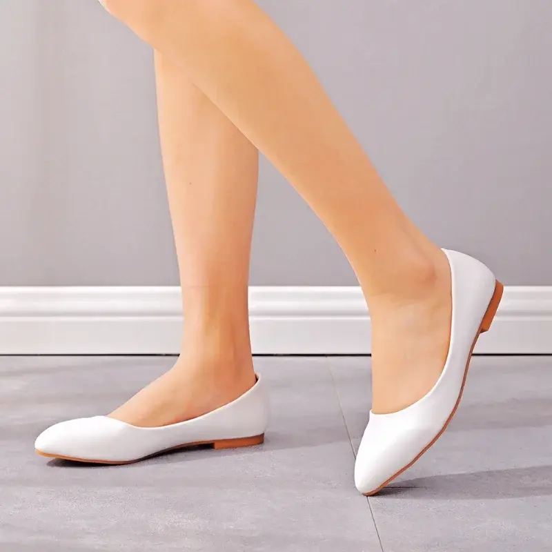XIHAHA New Spring Woman Dance Sandals Female White Wedding Pumps Shoes Girls Princess Square Sneaker Bride Bridesmaid Shoes