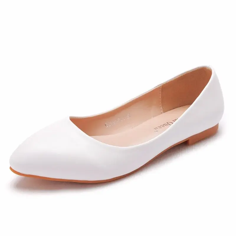 XIHAHA New Spring Woman Dance Sandals Female White Wedding Pumps Shoes Girls Princess Square Sneaker Bride Bridesmaid Shoes
