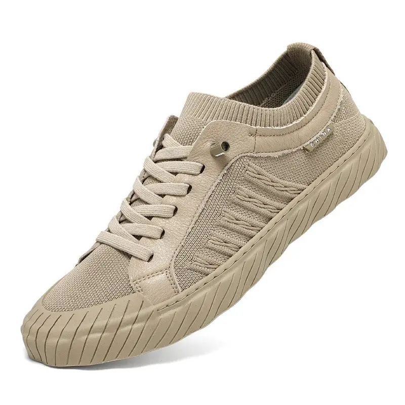XIHAHA New Men's Shoes Breathable Ice Silk Old Beijing Cloth  All-match Flat Shoe Walking Casual Men Trendy Shoes Male Sneakers
