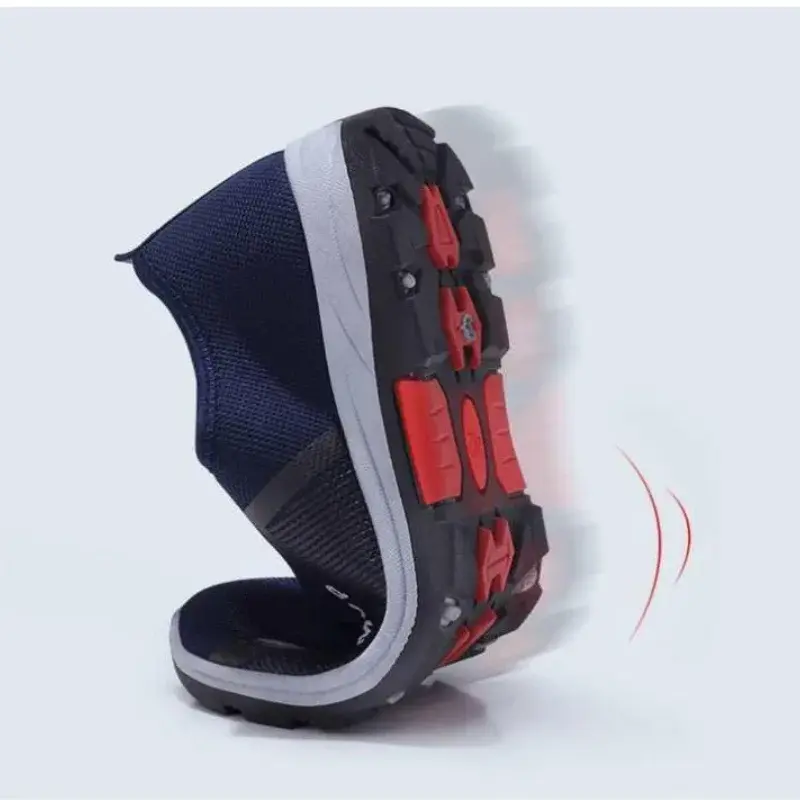 XIHAHA Men Casual Mesh Shoes Breathable Slip on Mens Loafers Lightweight Sneakers Man Non-slip Walking Shoes Zapatillas Hombre
