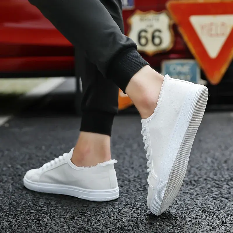 XIHAHA New Fashion Canvas Sneakers for Men Low Top Trainers Mens Vulcanized Shoe Anti-odor Men's Sports Shoes