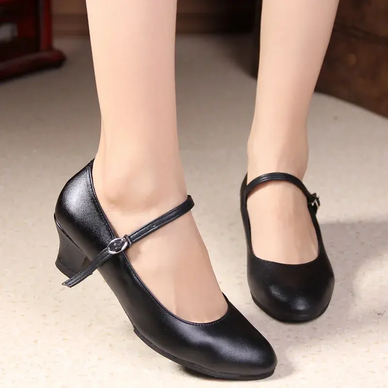 XIHAHA Dance-Shoes for Woman Girls Ladies Latin Ballroom Modern Salsa Practise Dancing Closed Toe Women Dancing Soft Rubber Sole
