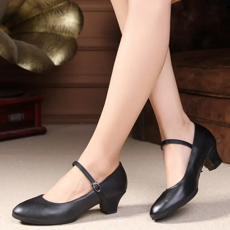 XIHAHA Dance-Shoes for Woman Girls Ladies Latin Ballroom Modern Salsa Practise Dancing Closed Toe Women Dancing Soft Rubber Sole