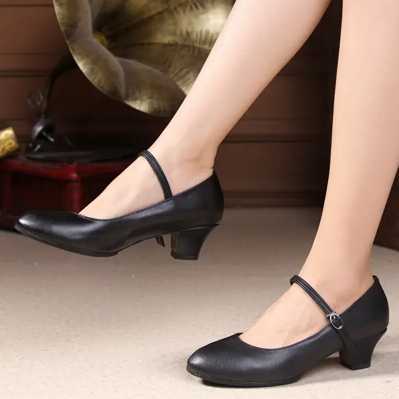 XIHAHA Dance-Shoes for Woman Girls Ladies Latin Ballroom Modern Salsa Practise Dancing Closed Toe Women Dancing Soft Rubber Sole