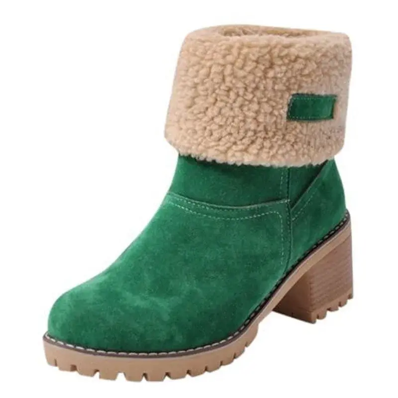 XIHAHA New Fashion Walking New Couple Shoes in Winter, Boots, Two Women Wearing Warm Snow Boots Mens Woman Sports Shoes