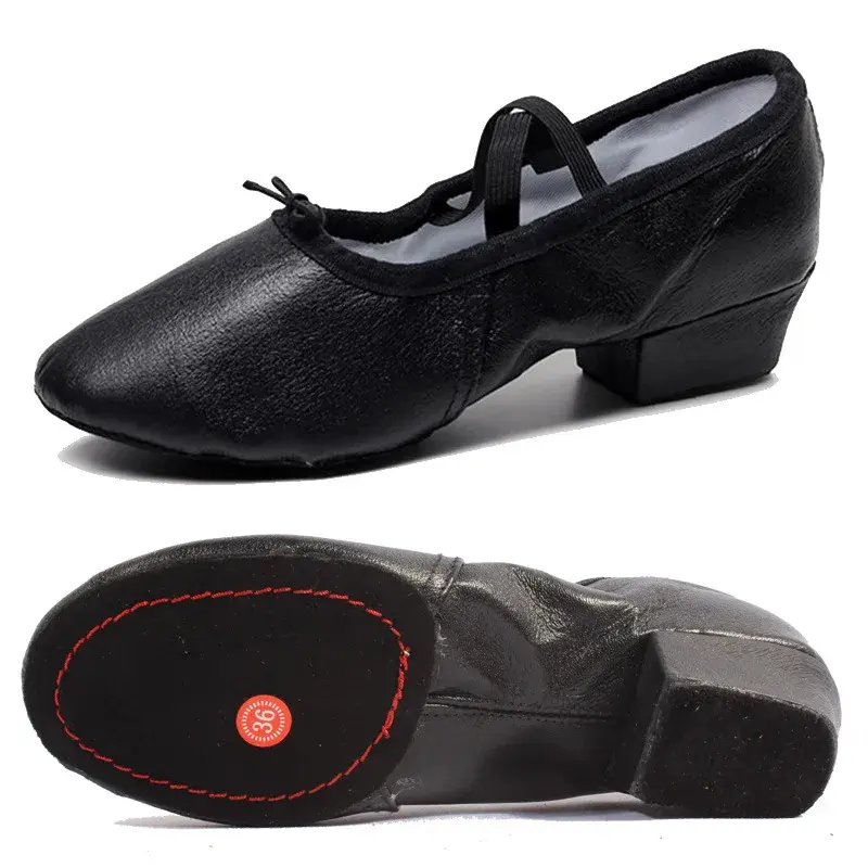 XIHAHA  Women Latin Dance Shoes Girls Ladies Samba Rumba Ballroom Modern Tango Dancing Performance Shoes 5CM Heels Square Shoe
