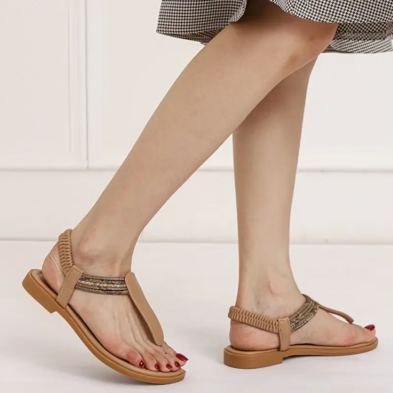 Women New Summer Sandals Open Toe Beach Shoes Flip Flops Wedges Comfortable Slippers Cute Woman Femme Chaussure Dances Shoes