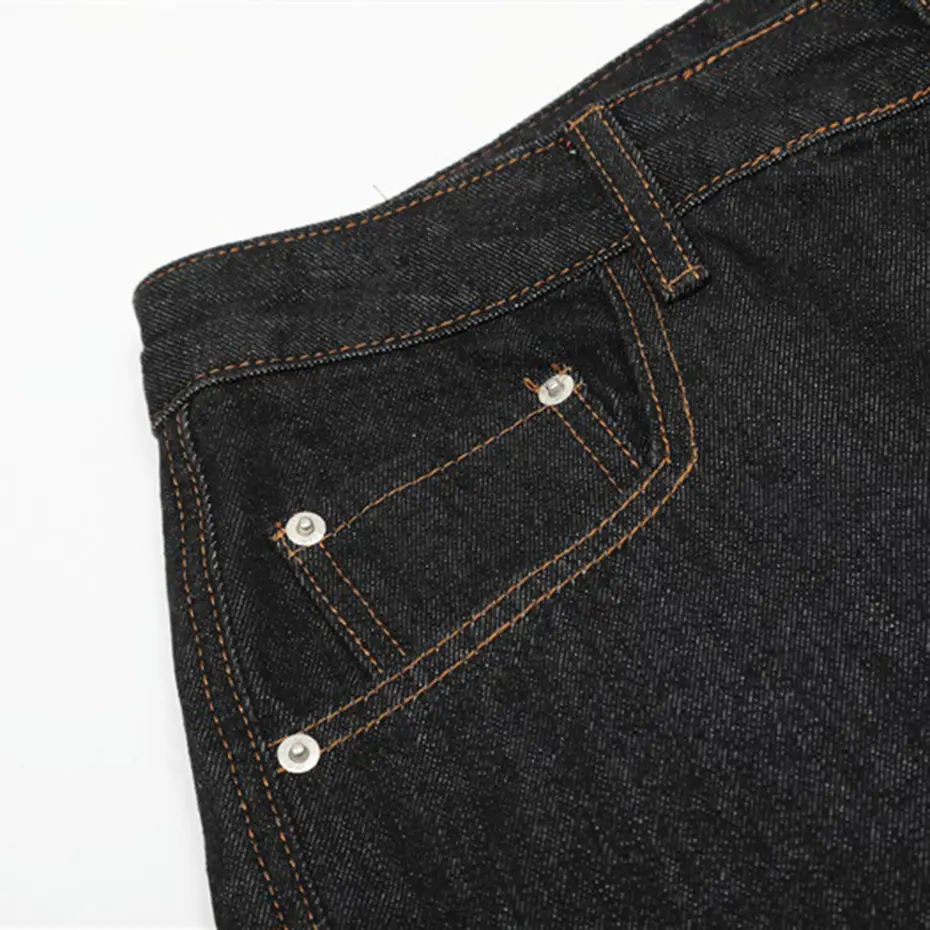 Wide Leg Baggy Jeans Side Pocket Loose Denim Pants Men Streetwear Harajuku Hip Hop Jeans