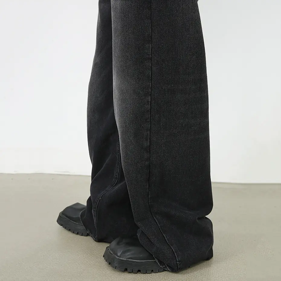 Vintage Baggy Jeans Men Black Blue Loose Straight Denim Pants Streetwear Retro Jeans Trousers Hip Hop Harajuku