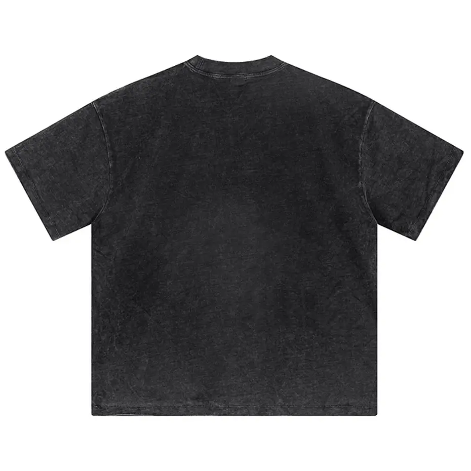 Streetwear Harajuku Hip Hop Oversized T-shirts Men Summer Vintage Loose T Shirts Wax Printed Washed Retro Tshirts Tee Tops