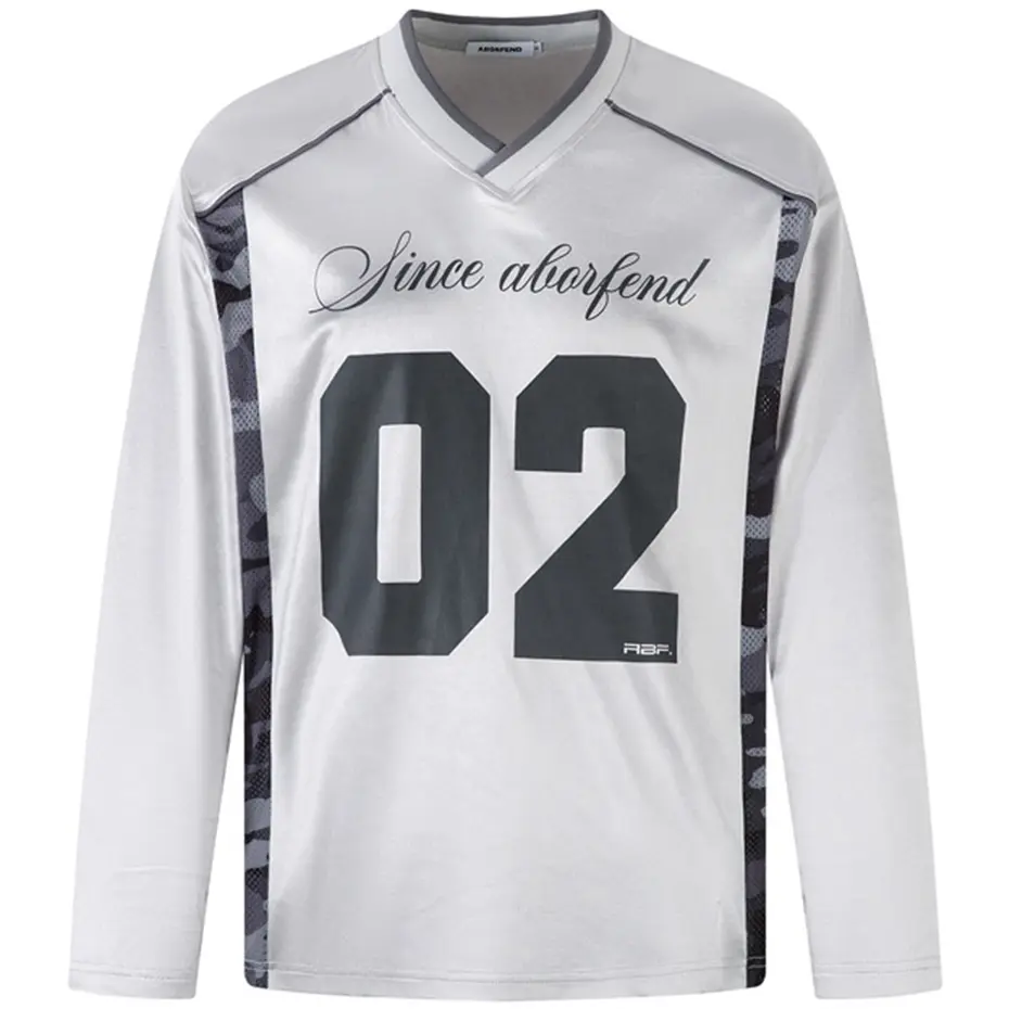 Harajuku Oversized T-shirts Patchwork Graphic T Shirts Streetwear Hip Hop Tshirts Casual Loose Long Sleeve Tee Tops