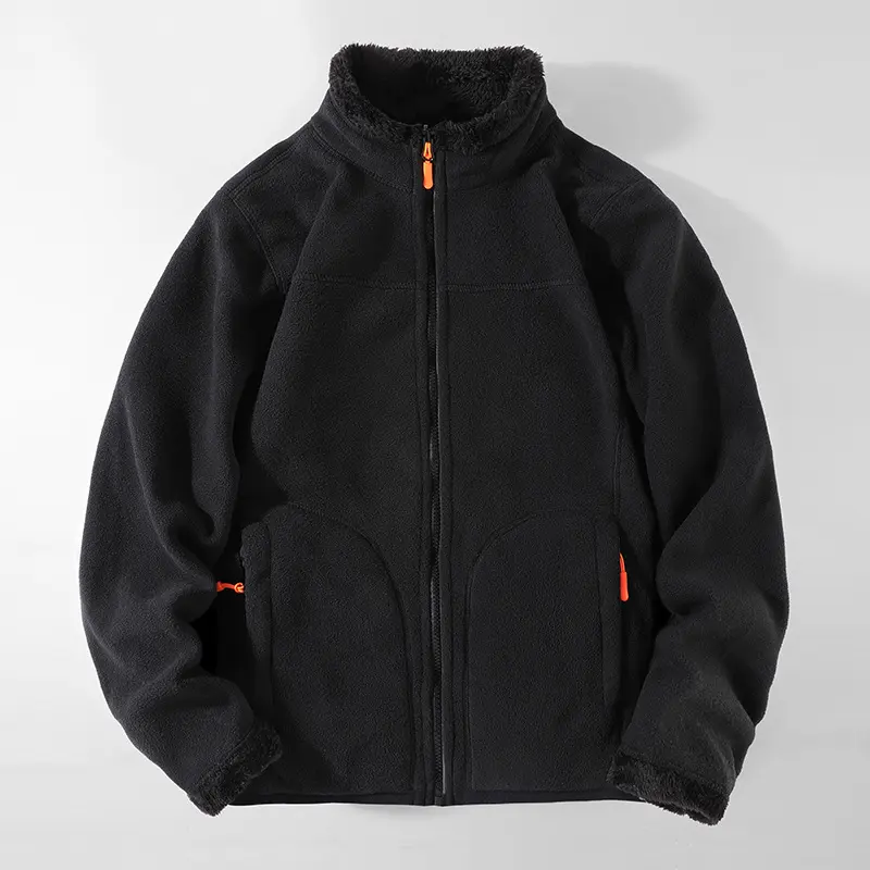 New Winter Men Coral Velvet Warm Cardigan Sweatshirt Jackets Fashion Couple Casual Jackets Coats Male Sportswear Outdoor Coats
