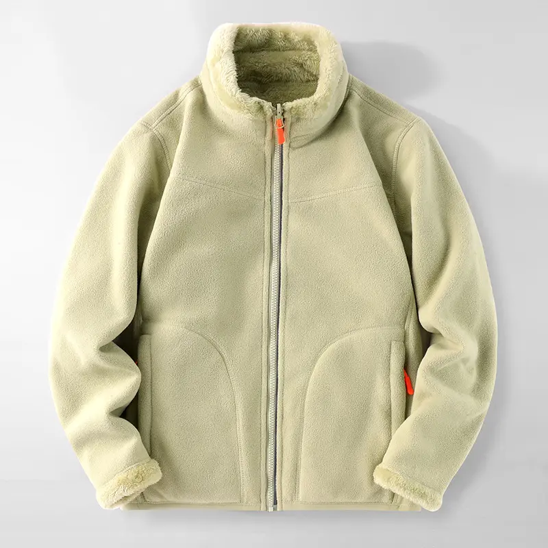 New Winter Men Coral Velvet Warm Cardigan Sweatshirt Jackets Fashion Couple Casual Jackets Coats Male Sportswear Outdoor Coats