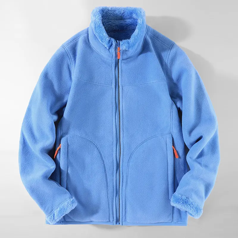 New Winter Men Coral Velvet Warm Cardigan Sweatshirt Jackets Fashion Couple Casual Jackets Coats Male Sportswear Outdoor Coats