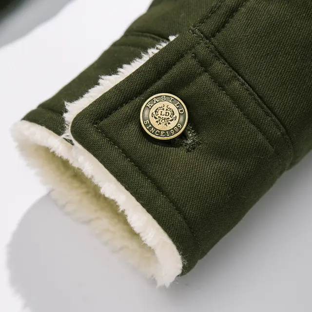 Men Winter Down Jackets And Coats Fleece Warm Parkas New Winter Male Cotton Warm Jackets Outwear Solid Casual Coats Size 6XL