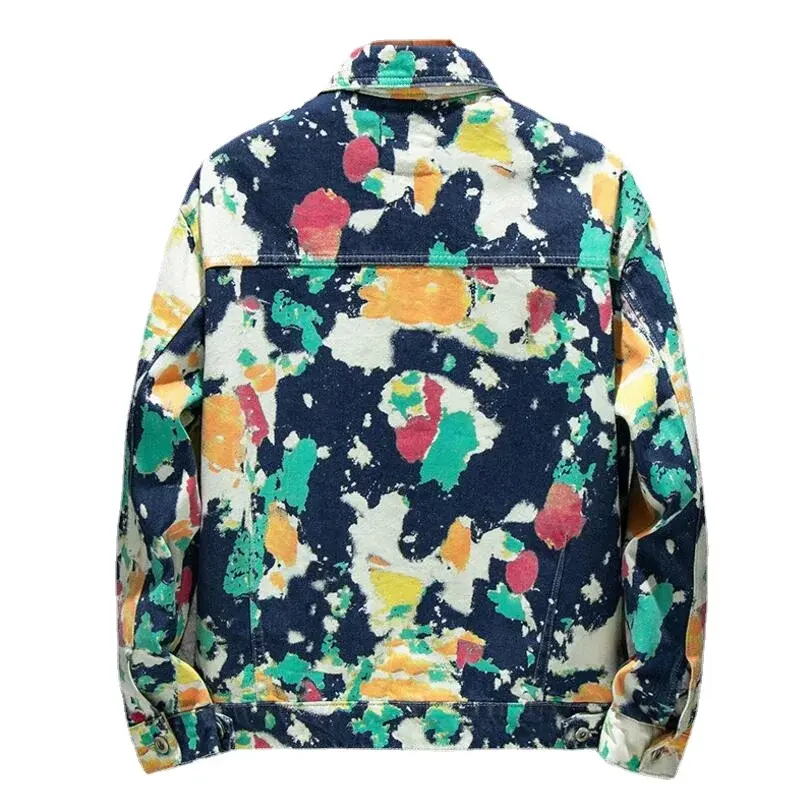 Men Camouflage Denim Jackets and Caots Casual Jeans Jackets New Fashion Male Denim Coats High Quality Men Loose Jean Jacket 4XL