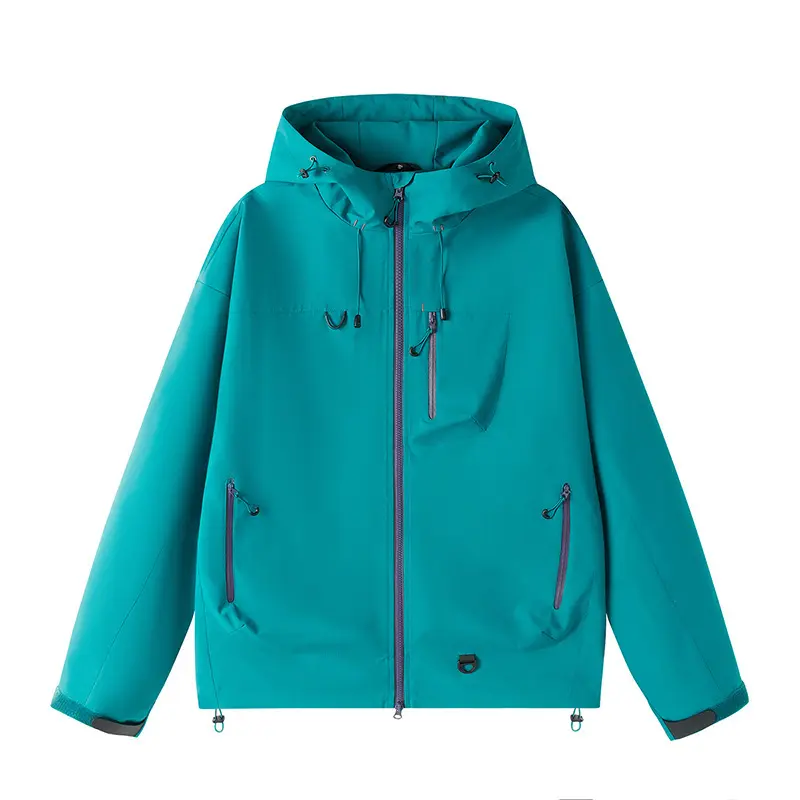 New Spring Men Outdoor Hooded Jackets Male Windproof and Rainproof Travel Jackets Sport Coats Couple Mountaineering Suit Size3XL