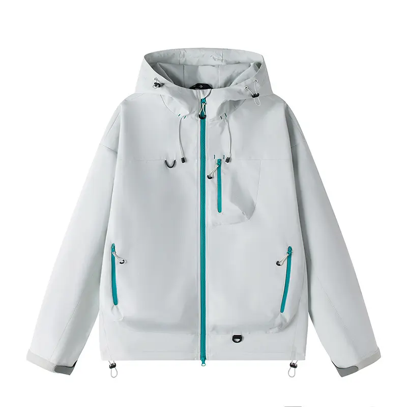 New Spring Men Outdoor Hooded Jackets Male Windproof and Rainproof Travel Jackets Sport Coats Couple Mountaineering Suit Size3XL