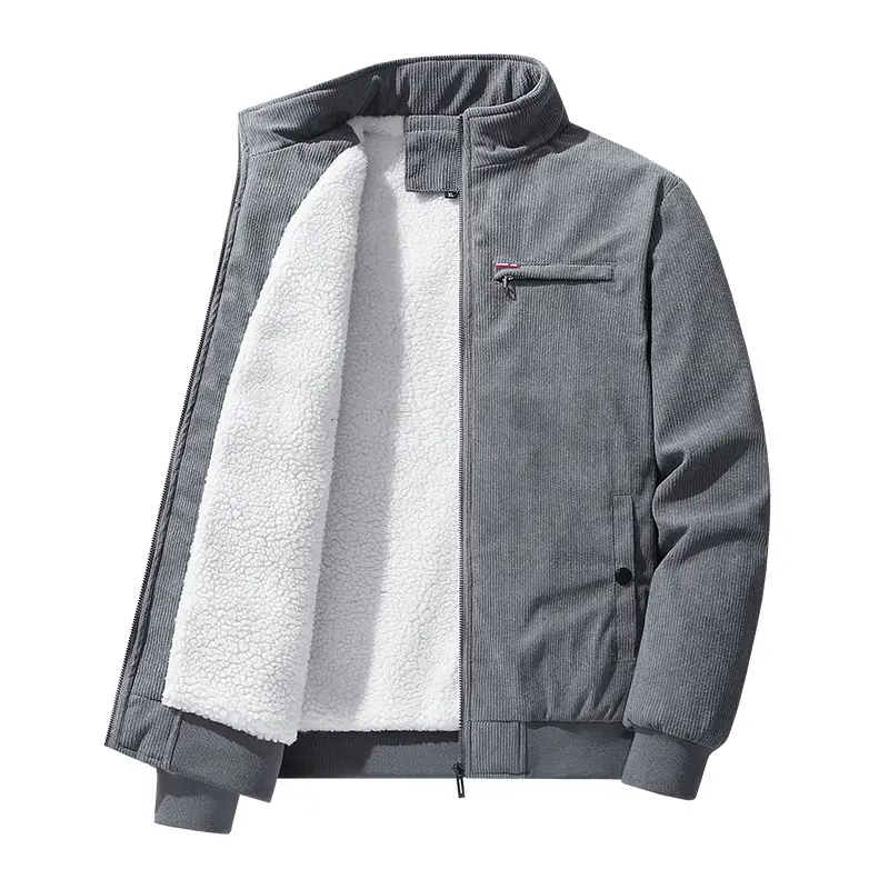 New Fashion Men Corduroy Winter Coats Fleece Down Jackets Casual Jaquetas Male Thicker Warm Parkas Short Winer Jackets Size 5XL