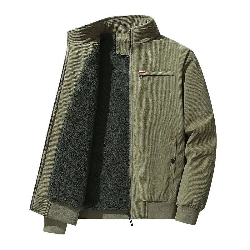 New Fashion Men Corduroy Winter Coats Fleece Down Jackets Casual Jaquetas Male Thicker Warm Parkas Short Winer Jackets Size 5XL