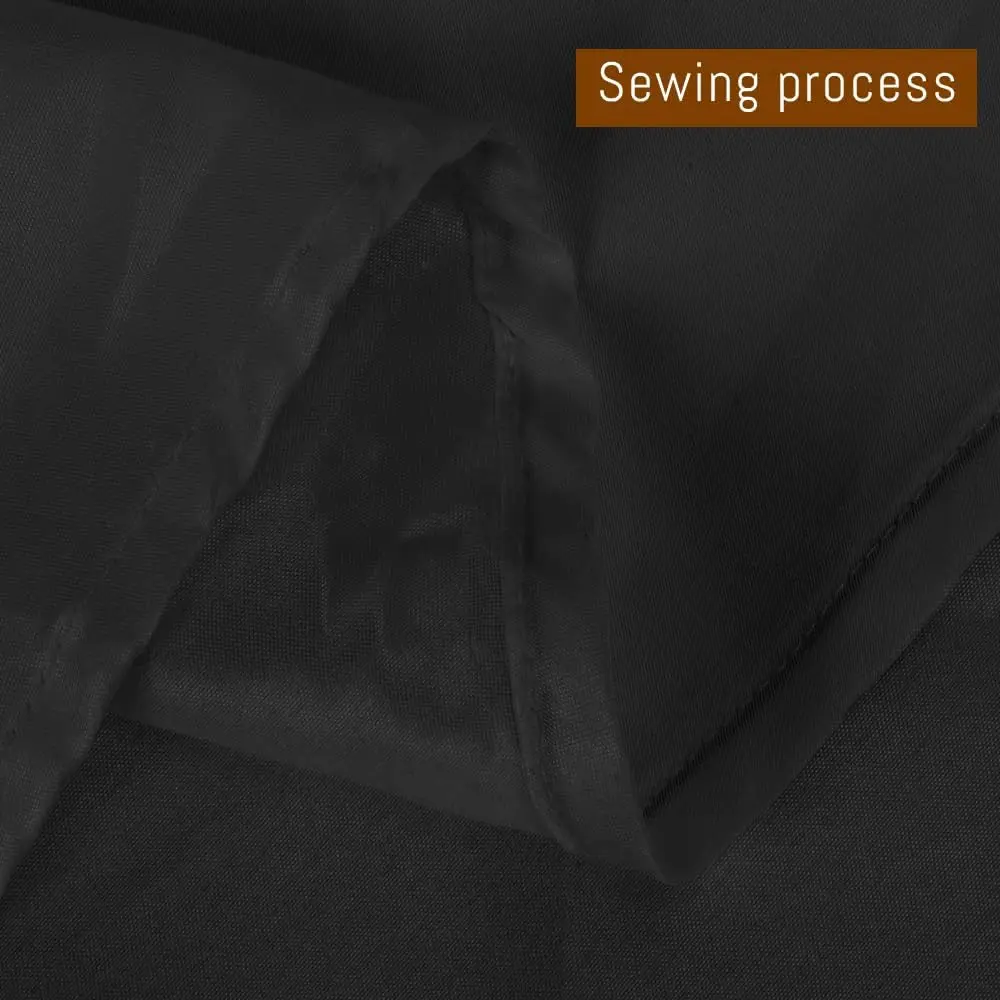 10 Pack Black Round Tablecloths, 120 Inch Stain Resistant and Wrinkle Polyester Fabric Washable Table Clothes Cover