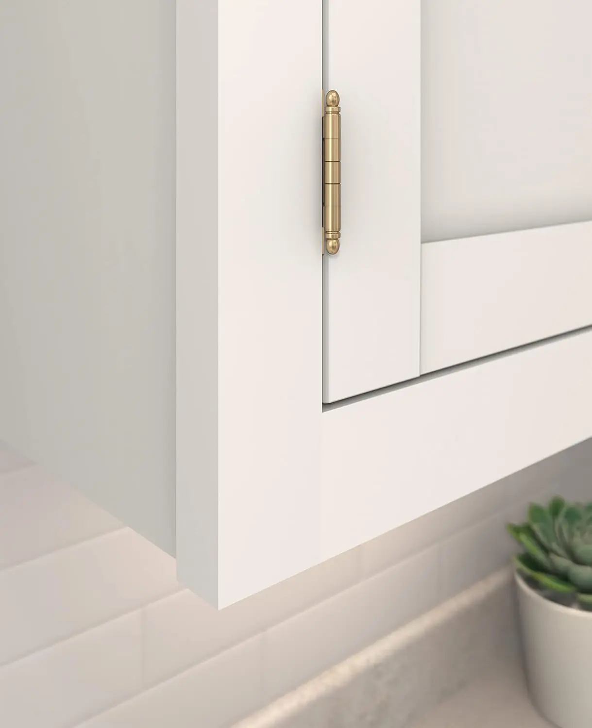 Cabinet Hinge，3/4 in. (19 mm) Door Thickness，Full Inset ，Partia，Wrap，Ball Tip， Champagne Bronze，Kitchen Cabinet