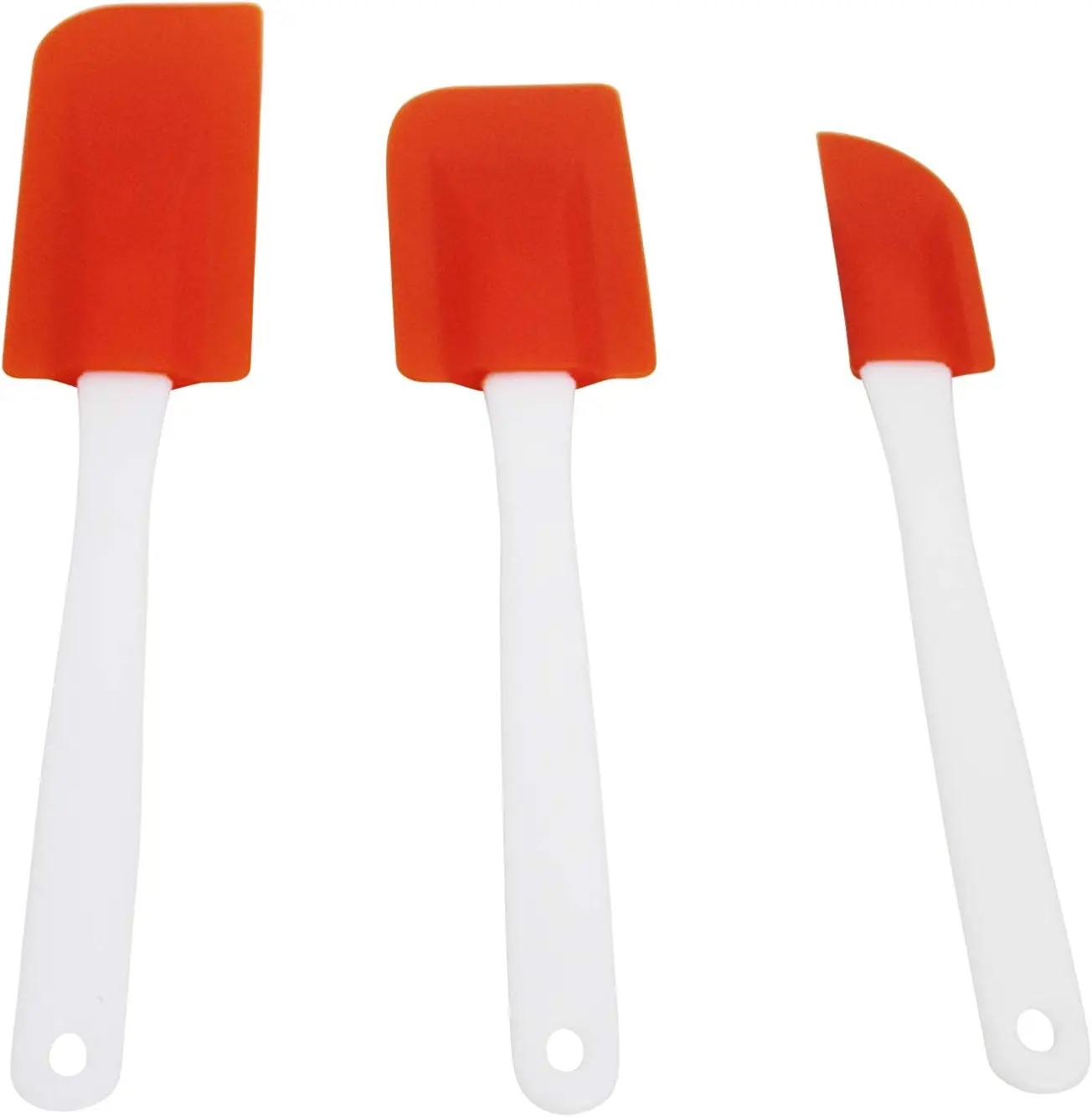 USA Plastic Spatula Set, 3-Piece, Orange