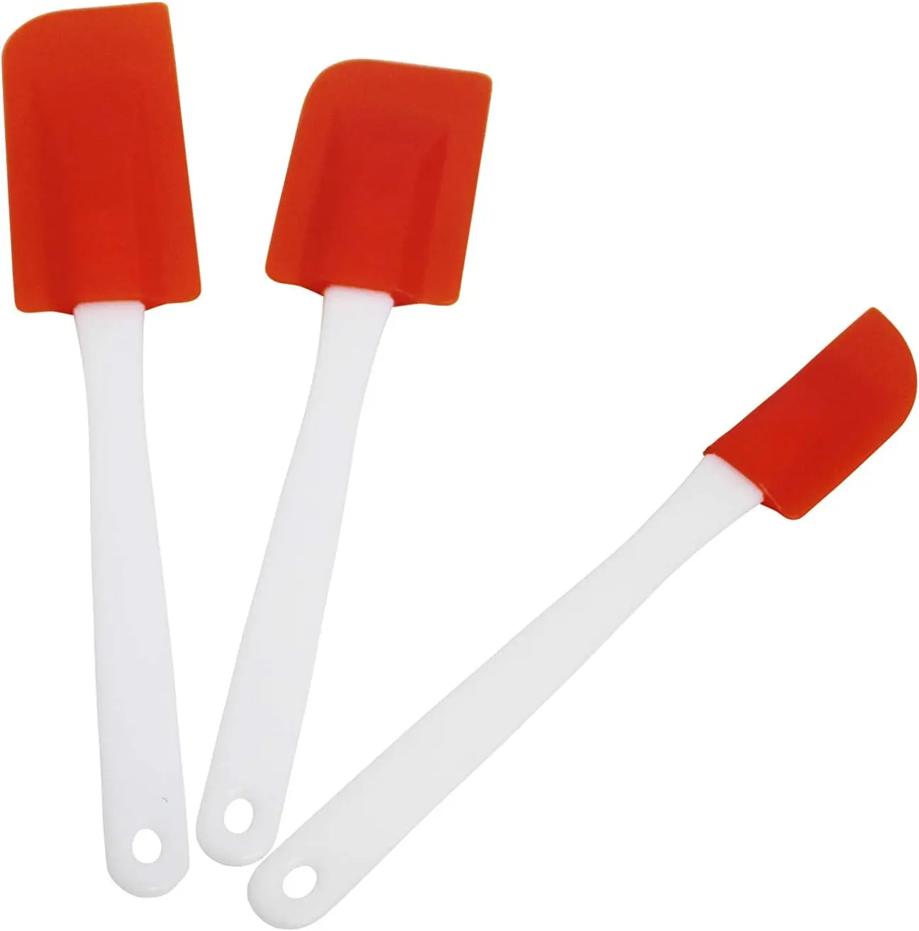 USA Plastic Spatula Set, 3-Piece, Orange