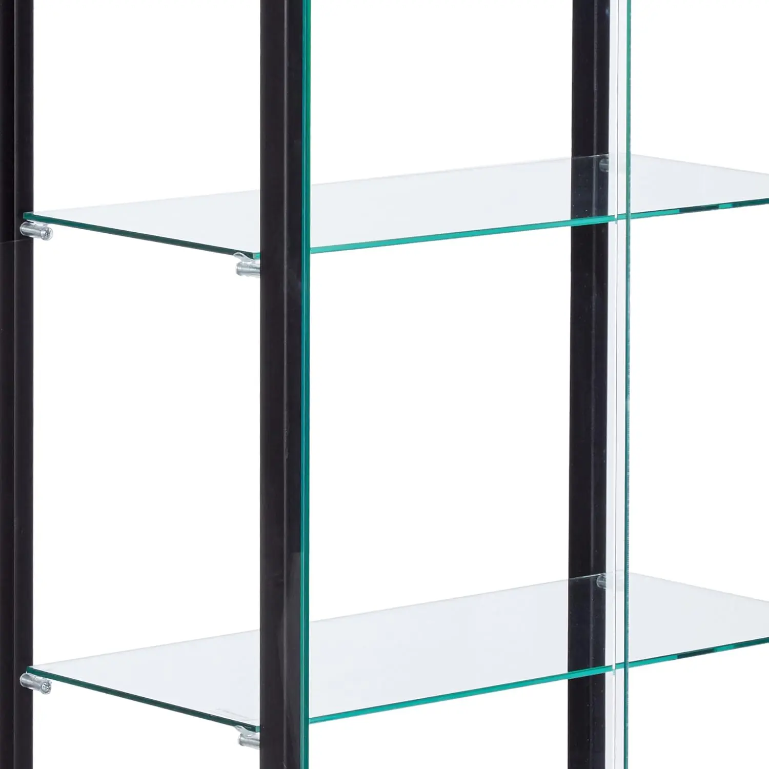 Delphinium 64-inch 5-Shelf Clear Glass Curio Display Case, Tall Cabinet with Tempered Glass Shelves, 4-Shelf Display Shelf