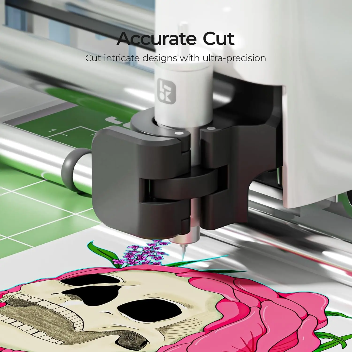 Cutting Machine 2 by HTVRONT - 5 in 1 Vinyl Cutter Machine with 5X Cutting Force, Cuts 100+ Materials, AI Painting, 13'' Smart
