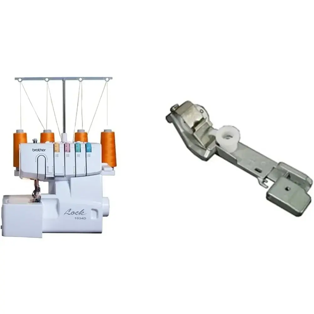 Serger, 1034D, Heavy-Duty Metal Frame Overlock Machine, 1,300 Stitches Per Minute, Removeable Trim Trap