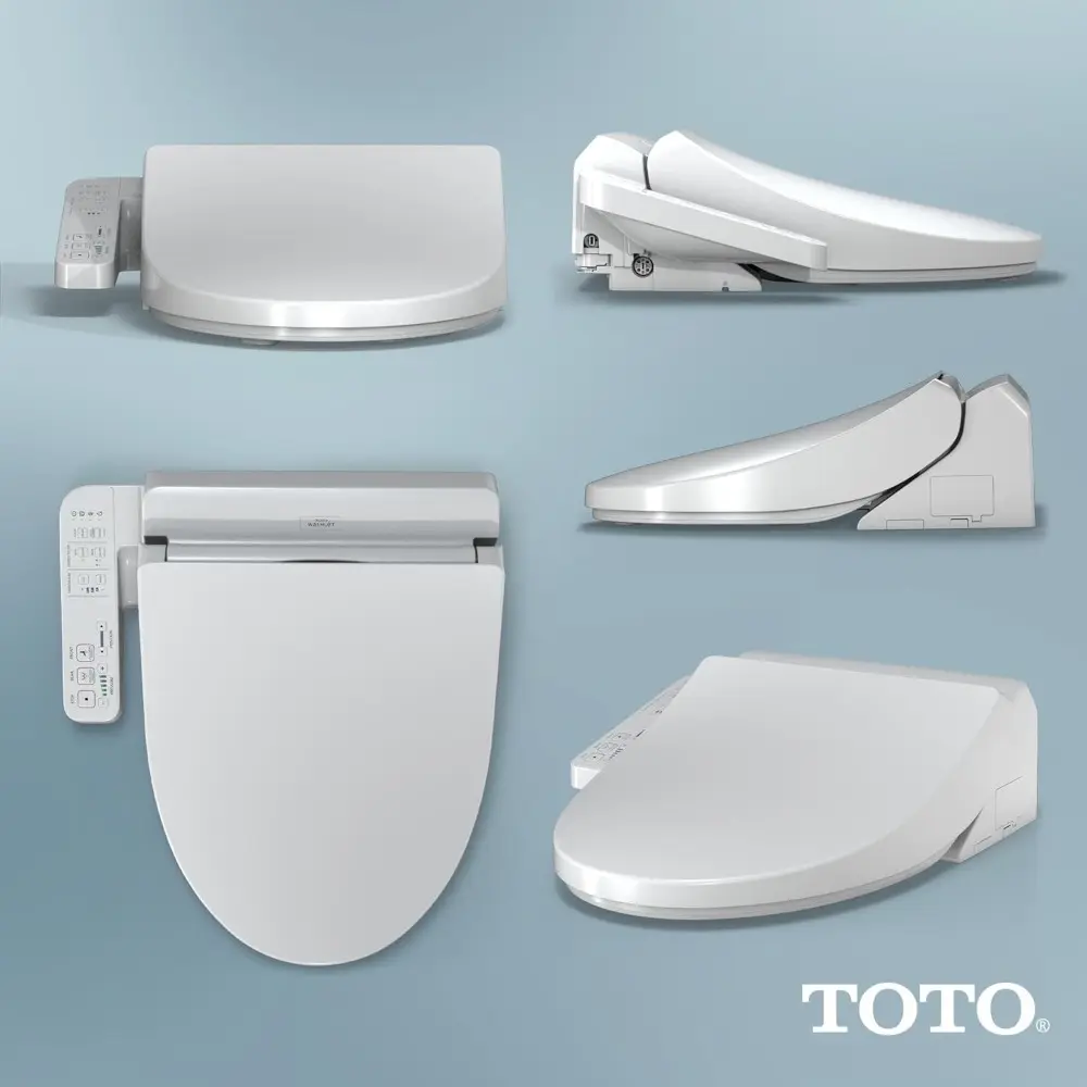 WASHLET A2 Electronic Bidet Toilet Seat with Heated Seat and SoftClose Lid, Elongated, Cotton White - SW3004#01