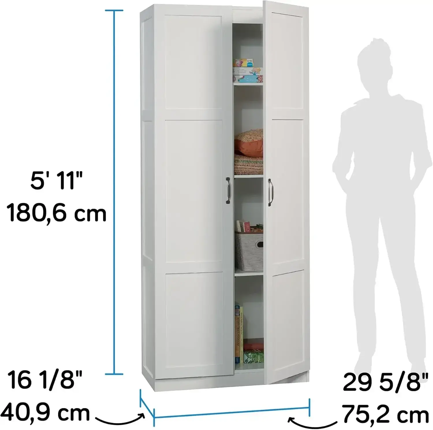 Select Storage Cabinet/ Pantry cabinets, White finish