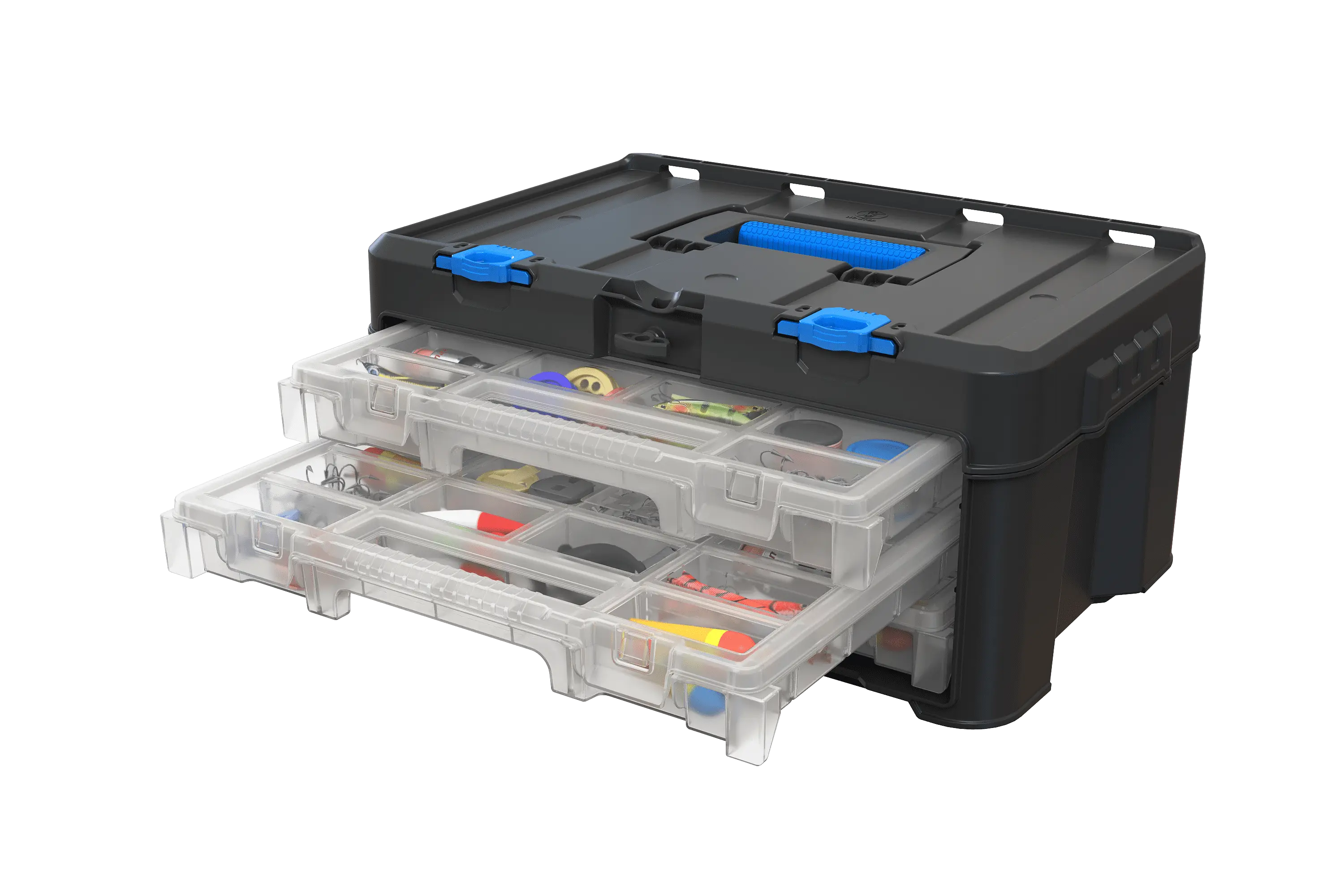 Stack System 3 Case Organizer for Parts and Tools, Integrates with the Modular Storage System