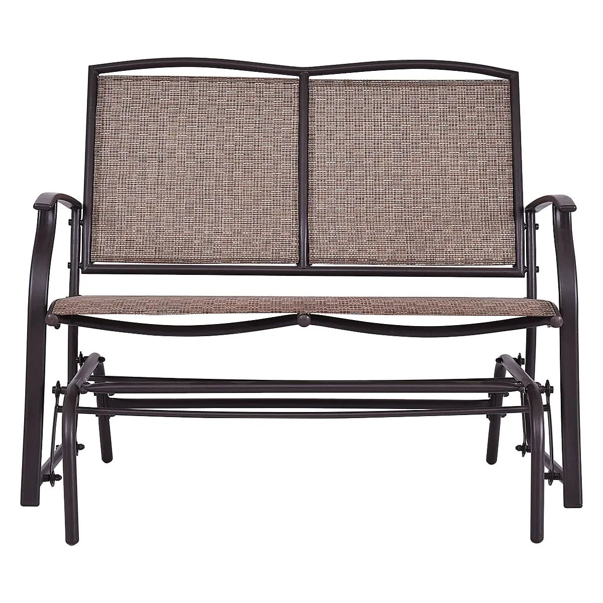 Patio Glider Outdoor Rocking Bench Double 2 Person Chair Loveseat Armchair Backyard