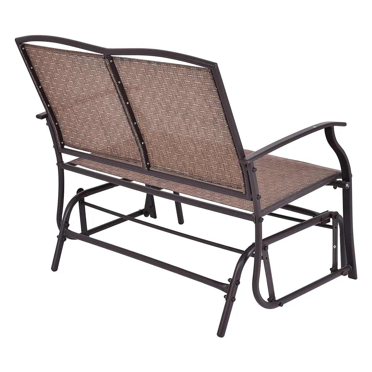 Patio Glider Outdoor Rocking Bench Double 2 Person Chair Loveseat Armchair Backyard