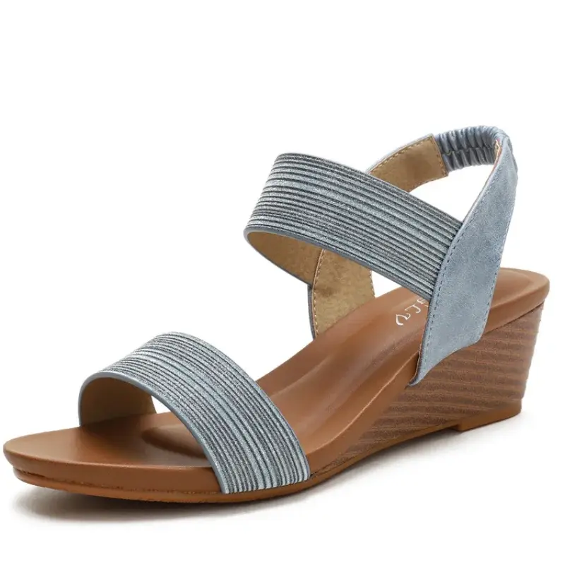 XIHAHA Woman Sandals Summer Vintage Wedge Slippers Casual Women Roman Hollow Out Dances Shoes Gladiator Platform Femme Shoes